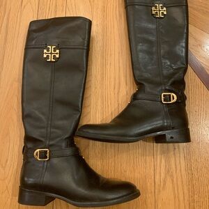 Authentic Tory Burch Black High Boots